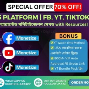 Facebook Youtube Tiktok Monetization Master Bundle 3.0